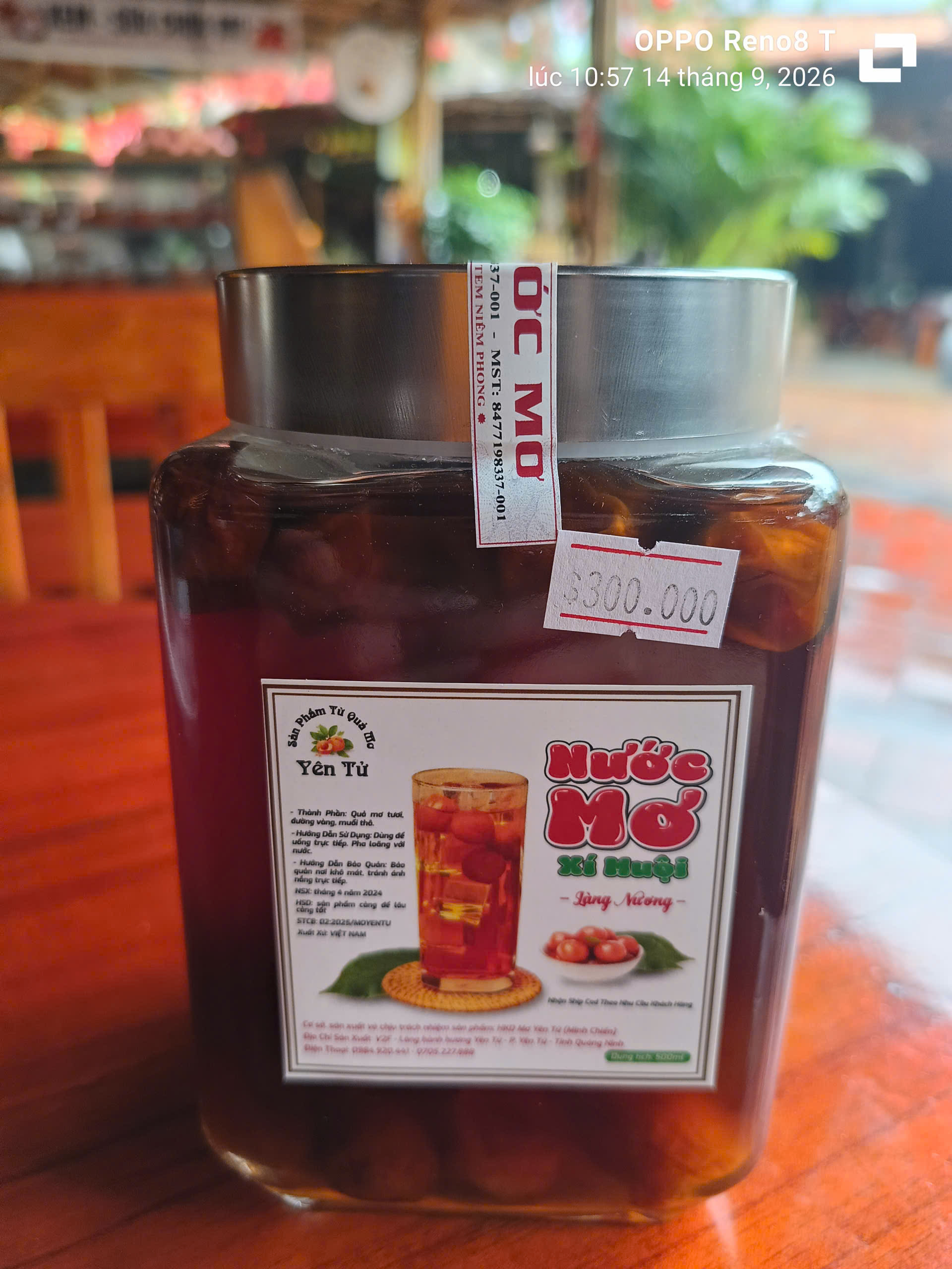 Nước cốt mơ Làng Nương