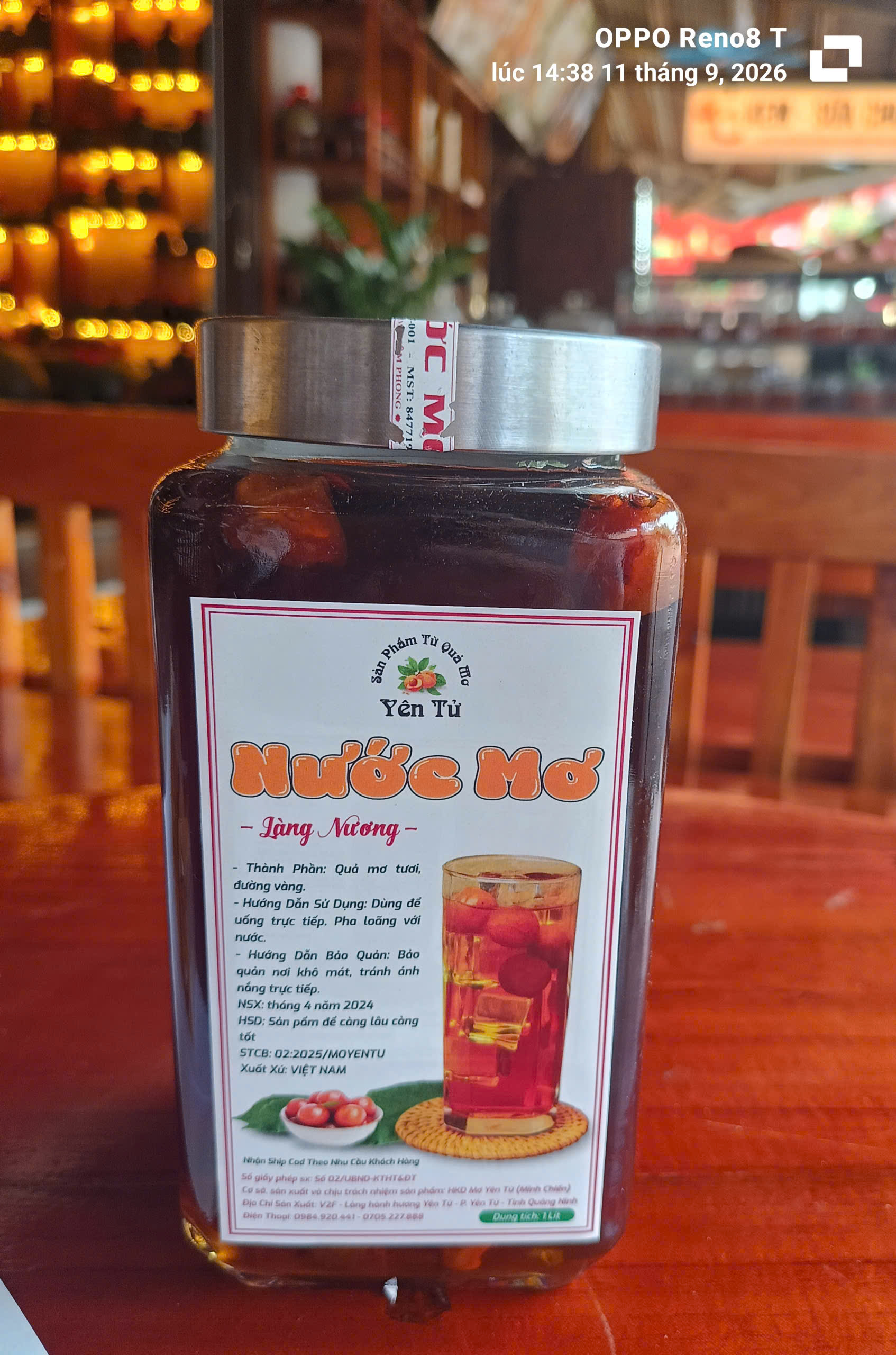 Nước cốt mơ Làng Nương
