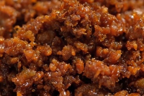 Mắm tép chưng thịt